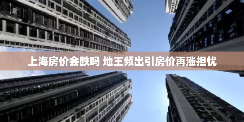 上海房价会跌吗 地王频出引房价再涨担忧