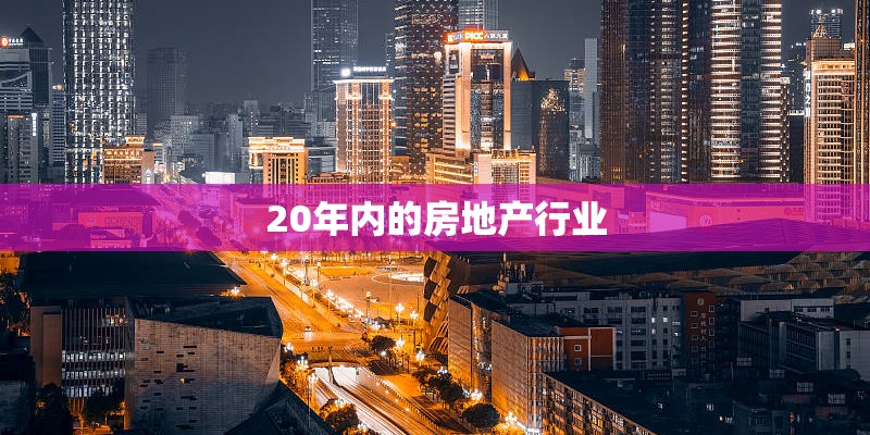 20年内的房地产行业