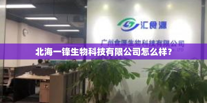 北海一锋生物科技有限公司怎么样？