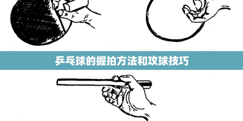 乒乓球的握拍方法和攻球技巧