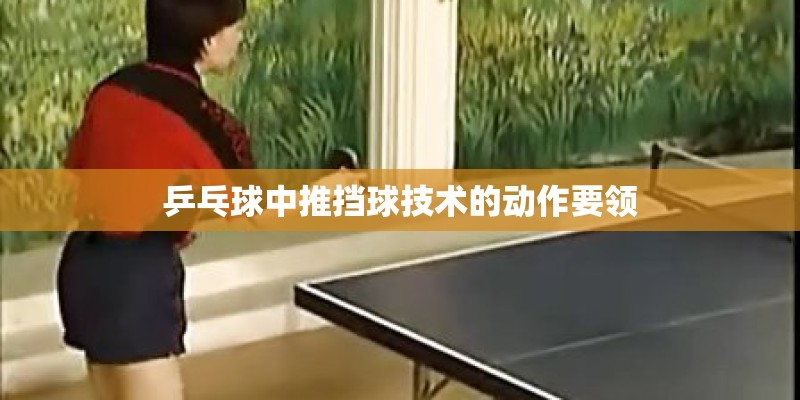 乒乓球中推挡球技术的动作要领 乒乓球中推挡球技术的动作要领