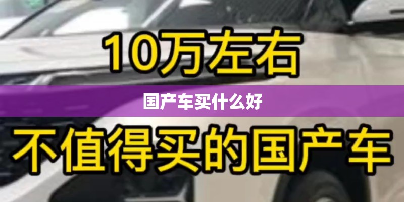 国产车买什么好 国产车买什么好
