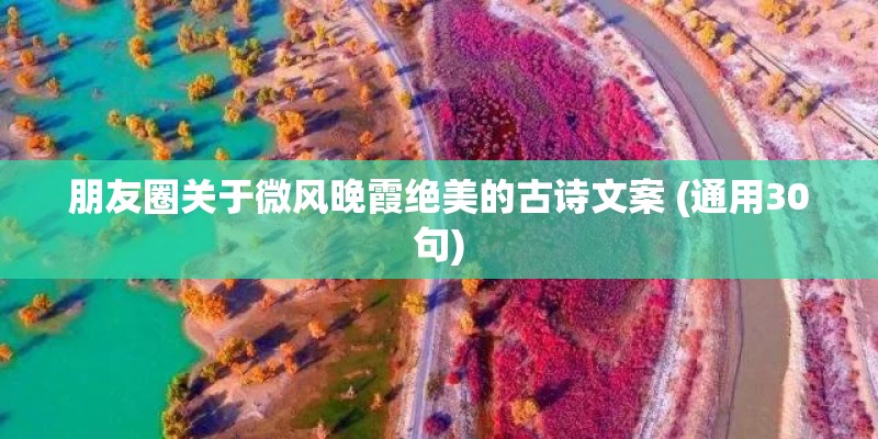 朋友圈关于微风晚霞绝美的古诗文案 (通用30句)