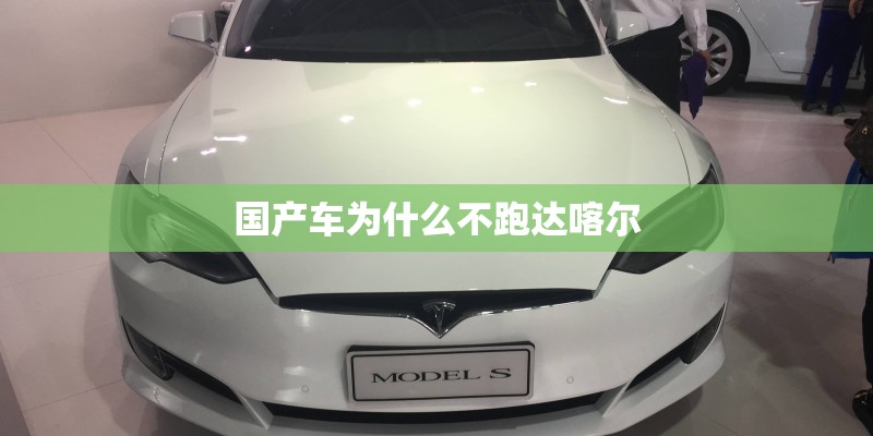 国产车为什么不跑达喀尔