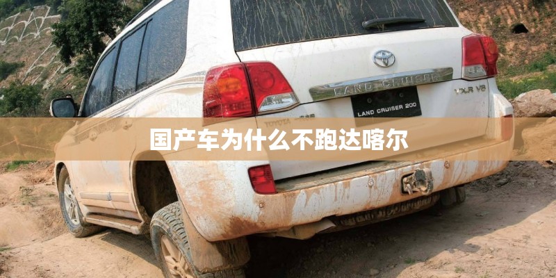 国产车为什么不跑达喀尔 国产车为什么不跑达喀尔