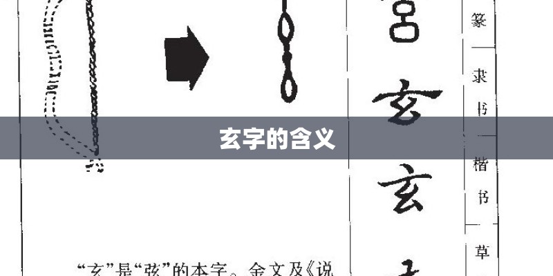玄字的含义
