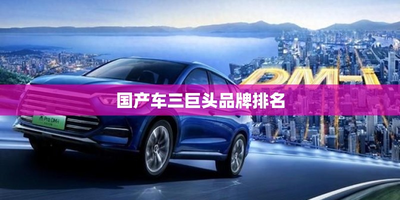 国产车三巨头品牌排名