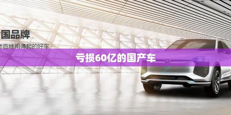 亏损60亿的国产车