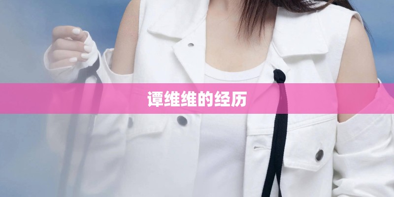 谭维维的经历