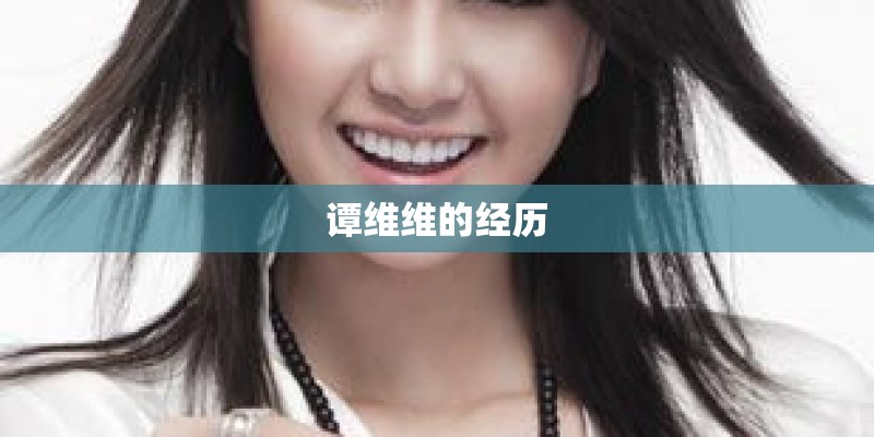 谭维维的经历
