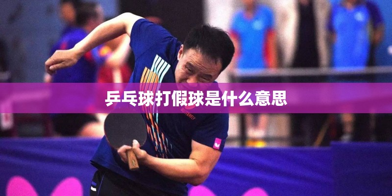 乒乓球打假球是什么意思
