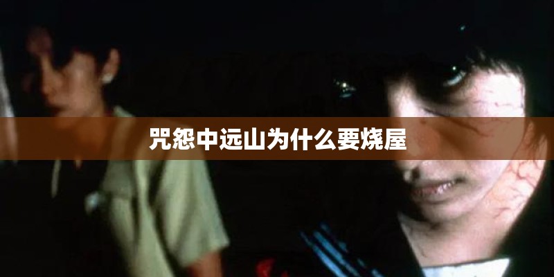 咒怨中远山为什么要烧屋 咒怨中远山为什么要烧屋