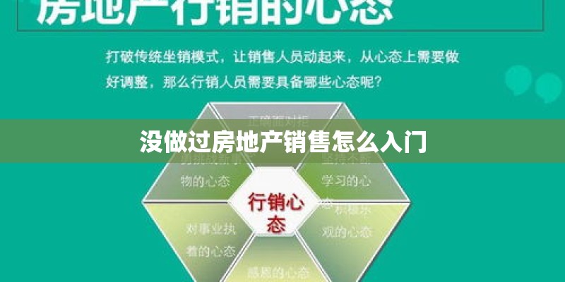 没做过房地产销售怎么入门
