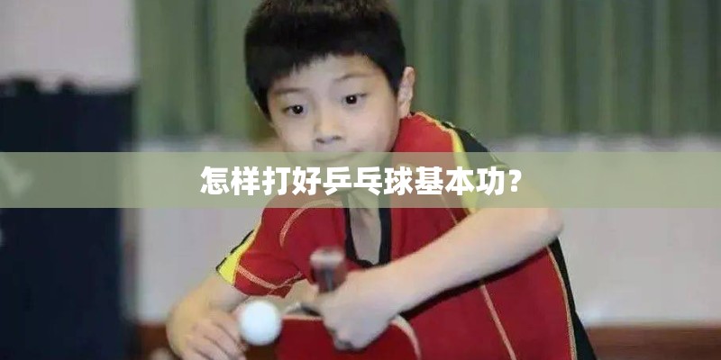 怎样打好乒乓球基本功? 怎样打好乒乓球基本功?