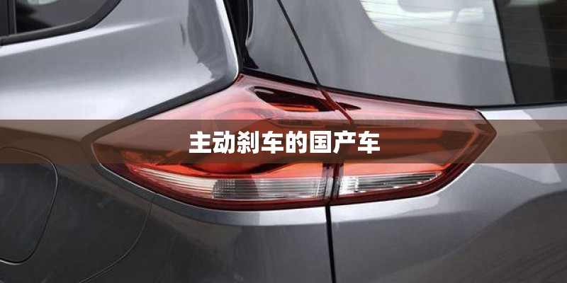 主动刹车的国产车 主动刹车的国产车