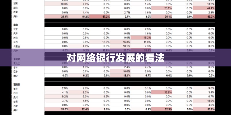 对网络银行发展的看法