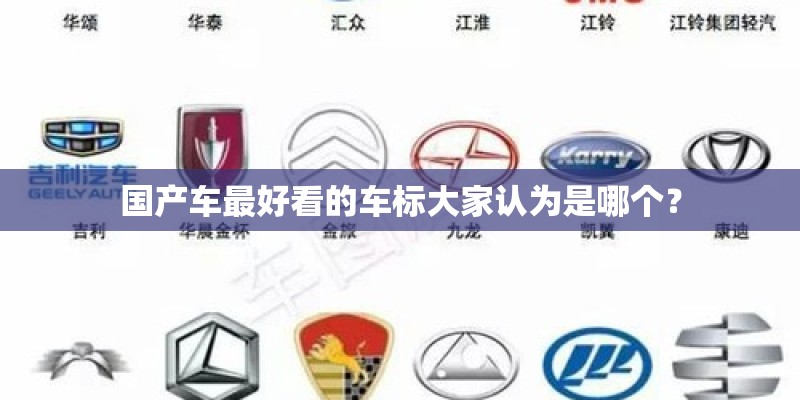 国产车最好看的车标大家认为是哪个？