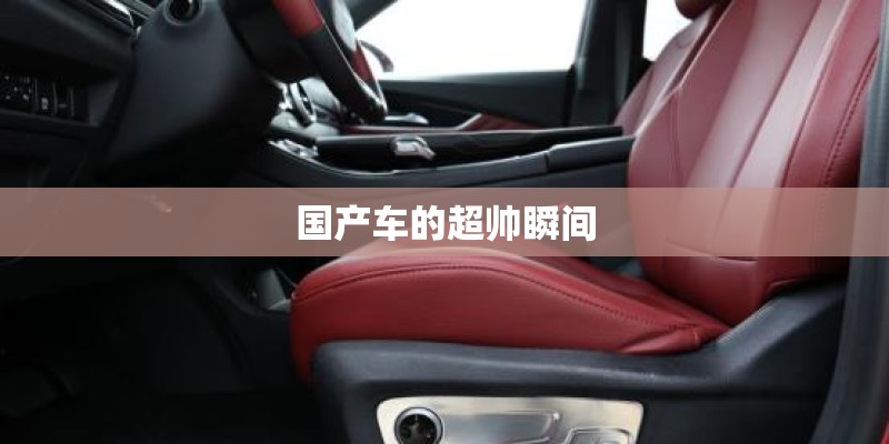 国产车的超帅瞬间