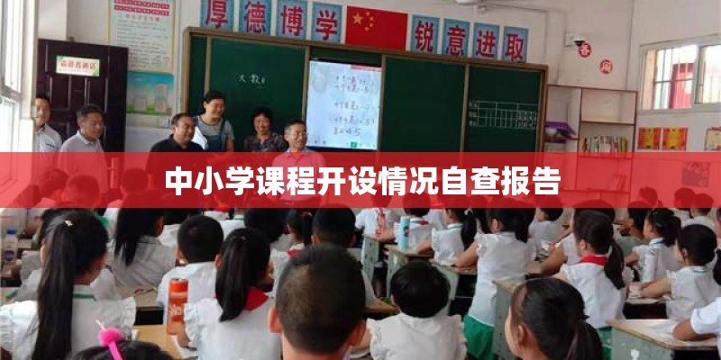 中小学课程开设情况自查报告