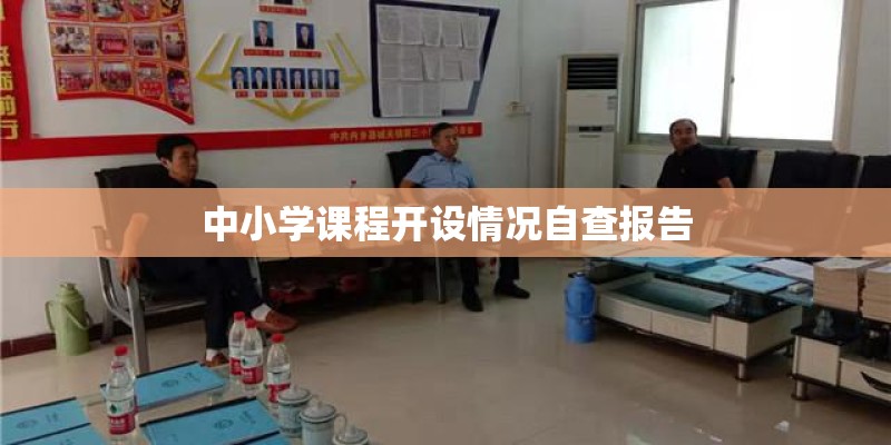 中小学课程开设情况自查报告