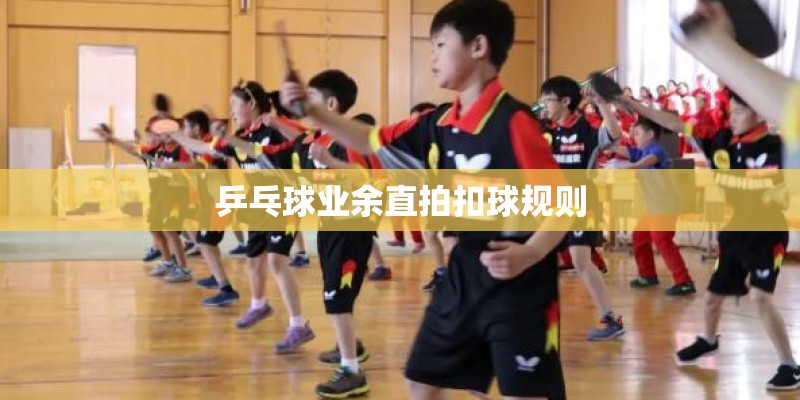 乒乓球业余直拍扣球规则
