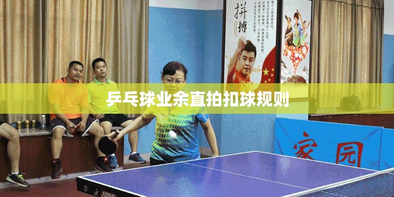 乒乓球业余直拍扣球规则