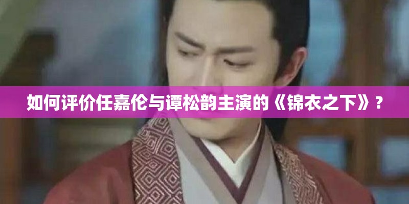 如何评价任嘉伦与谭松韵主演的《锦衣之下》？