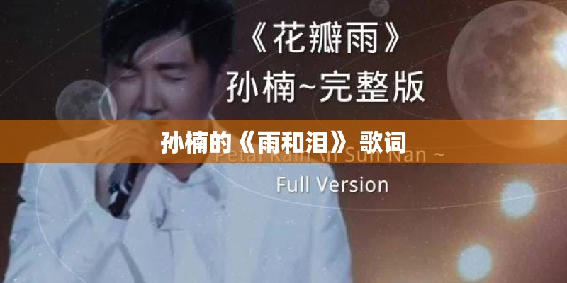 孙楠的《雨和泪》 歌词