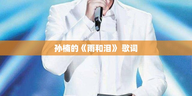 孙楠的《雨和泪》 歌词