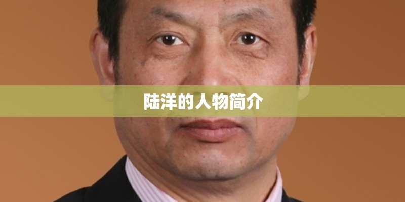 陆洋的人物简介