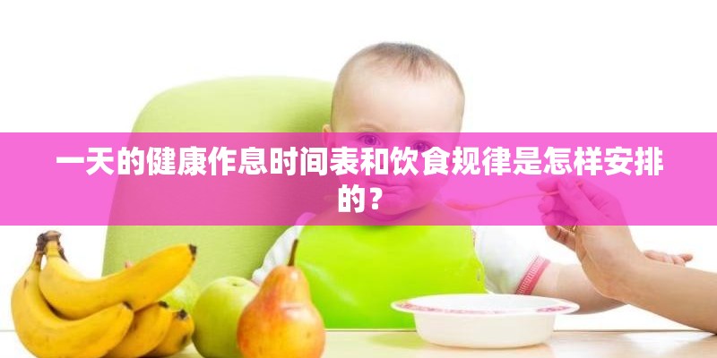 一天的健康作息时间表和饮食规律是怎样安排的？