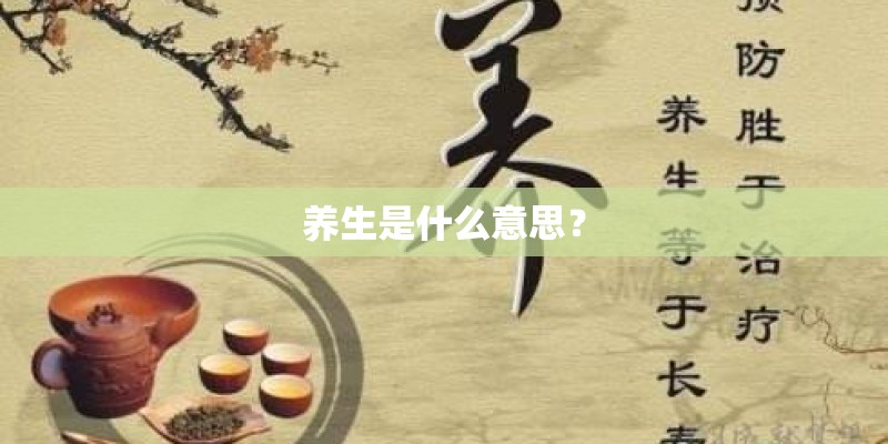 养生是什么意思？