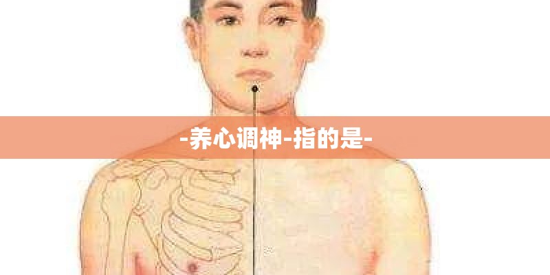 -养心调神-指的是-