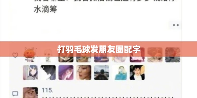 打羽毛球发朋友圈配字