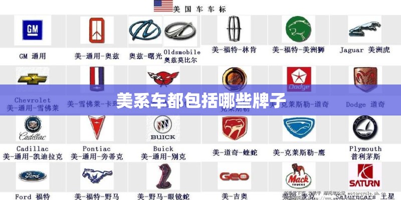 美系车都包括哪些牌子
