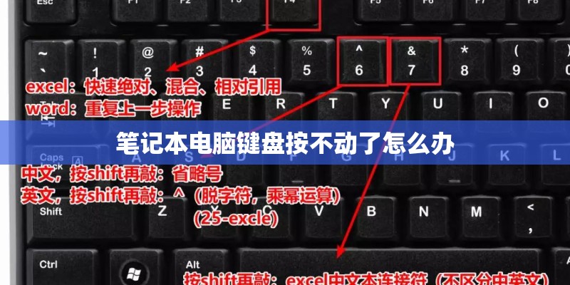 笔记本电脑键盘按不动了怎么办