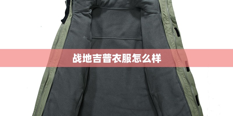 战地吉普衣服怎么样