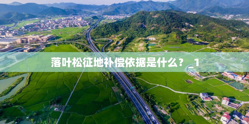 落叶松征地补偿依据是什么？_1
