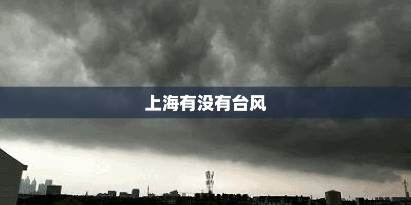 上海有没有台风