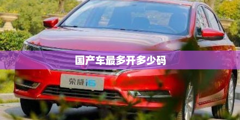 国产车最多开多少码