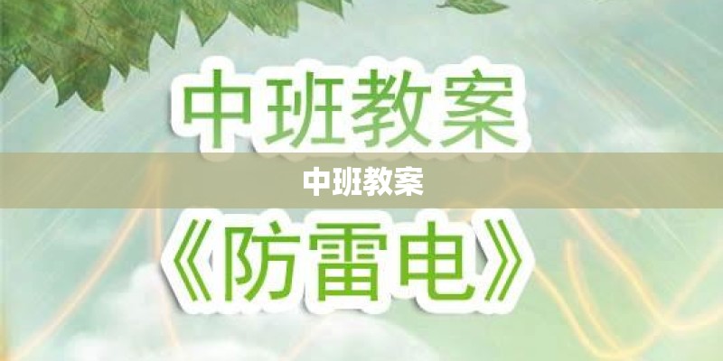 中班教案