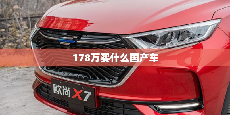 178万买什么国产车