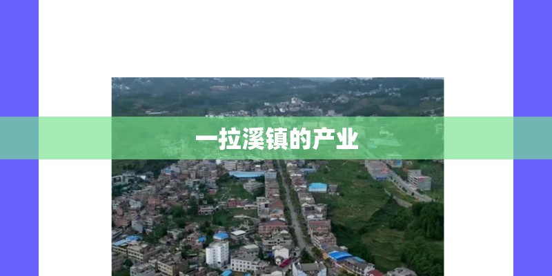 一拉溪镇的产业
