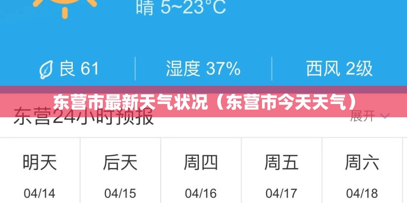 东营市最新天气状况（东营市今天天气）