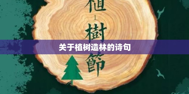 关于植树造林的诗句