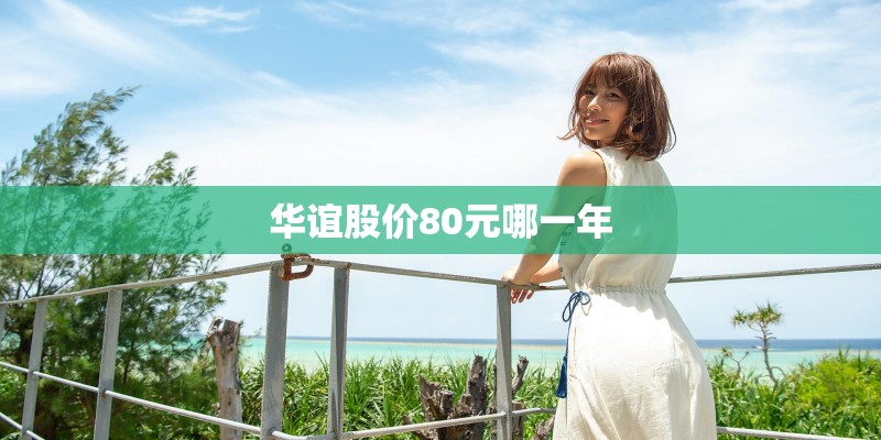华谊股价80元哪一年