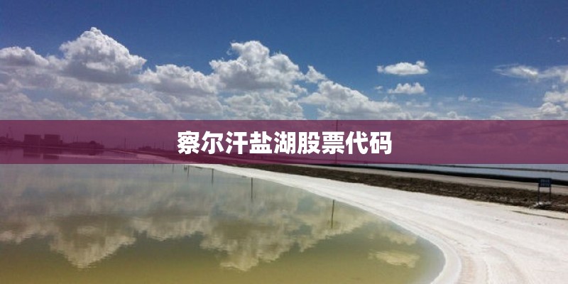 察尔汗盐湖股票代码