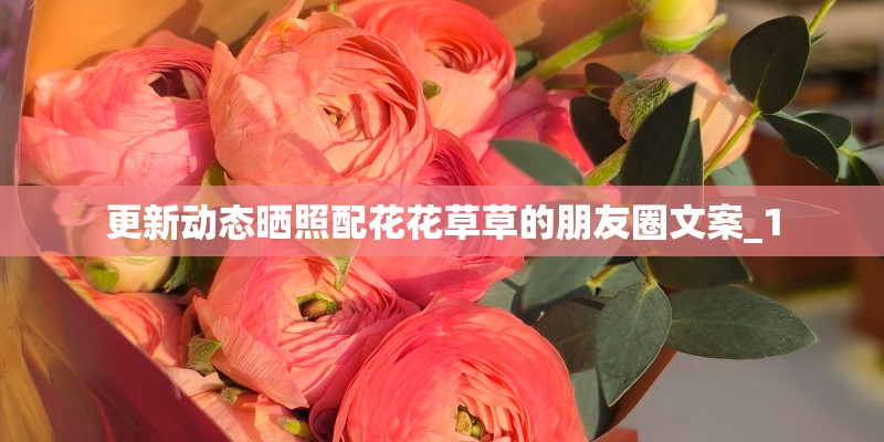 更新动态晒照配花花草草的朋友圈文案_1 更新动态晒照配花花草草的朋友圈文案_1