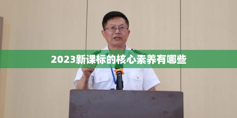 2023新课标的核心素养有哪些