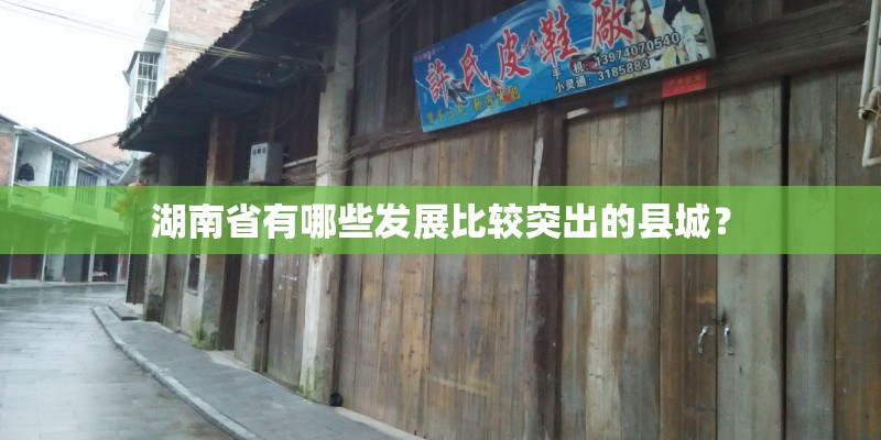 湖南省有哪些发展比较突出的县城？